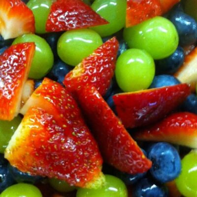 fruit salad honey-lime dressing