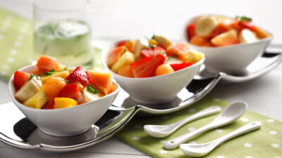 Fruit Salad with Mojito Dressing