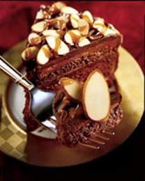 Fudge Almond Layer Cake