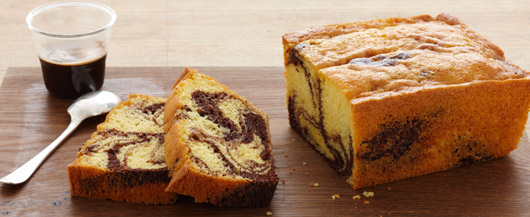 Fudge Marble Pound Cake