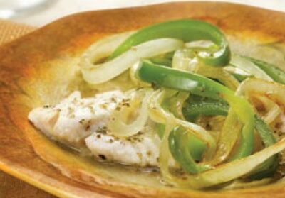 Garden-Style Fish with Onions and Bell Peppers