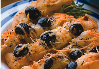 Garlic and Olive Focaccini&ndash;Diabetic Version