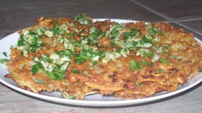 Garlicky Potato Latkes