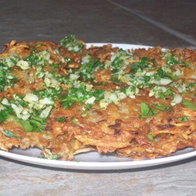 Garlicky Potato Latkes