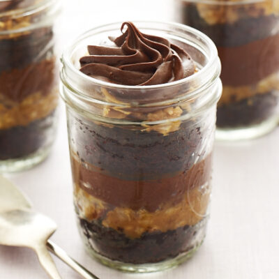 German Chocolate Cake in a Jar