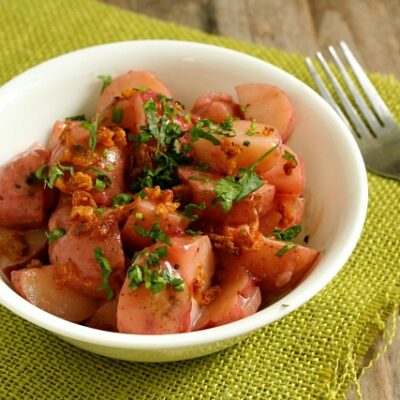 German Potato Salad with Red Horseradish