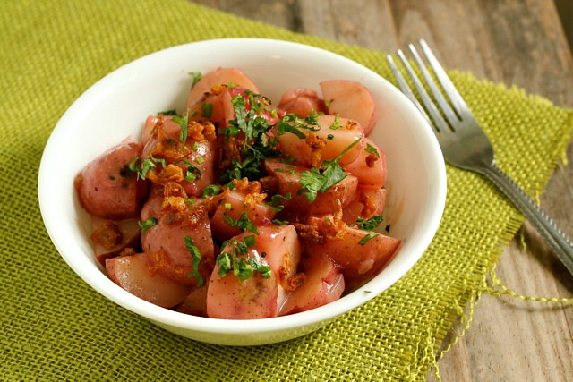 German Potato Salad with Red Horseradish
