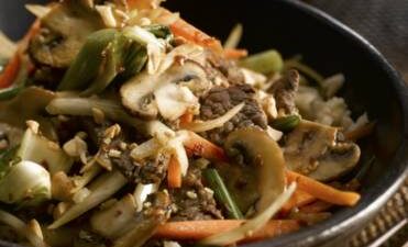 Ginger Beef and Mushroom Stir-Fry