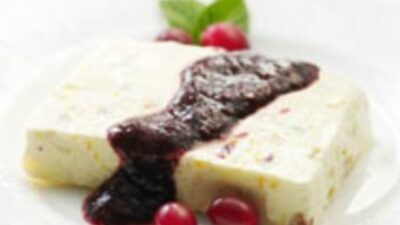 Ginger, Fig and Cranberry Semifreddo