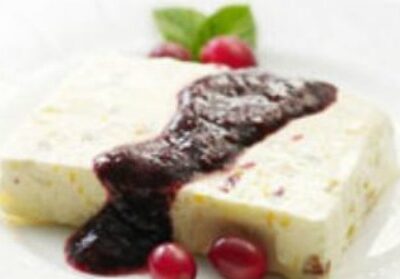 Ginger, Fig and Cranberry Semifreddo