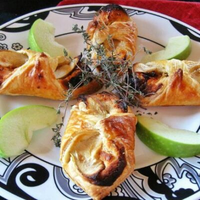 Sweet and Savory Honey Goat Cheese Apple Turnovers