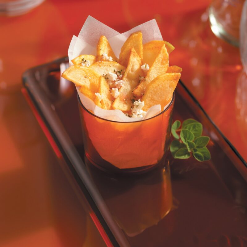 greek fries with idaho potatoes