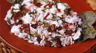 Greek Garden Rice Salad