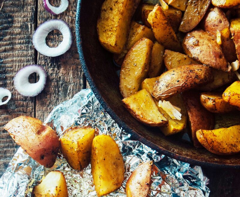 Greek Potatoes with Lemon & Garlic