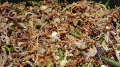 Green Beans with Shitake Mushroom Sauce