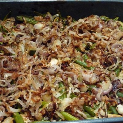 Green Beans with Shitake Mushroom Sauce