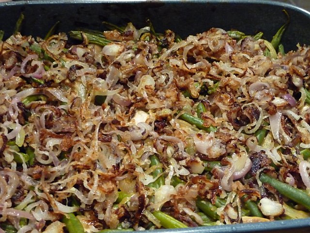 Green Beans with Shitake Mushroom Sauce