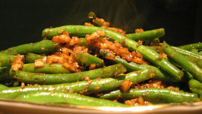 Green Beans with Walnut Miso