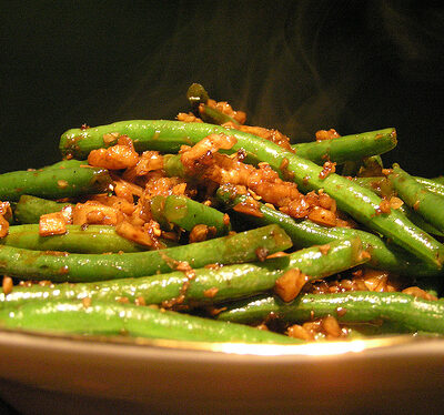 Green Beans with Walnut Miso