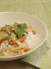 Green Curry Chicken and Vegetable Rice