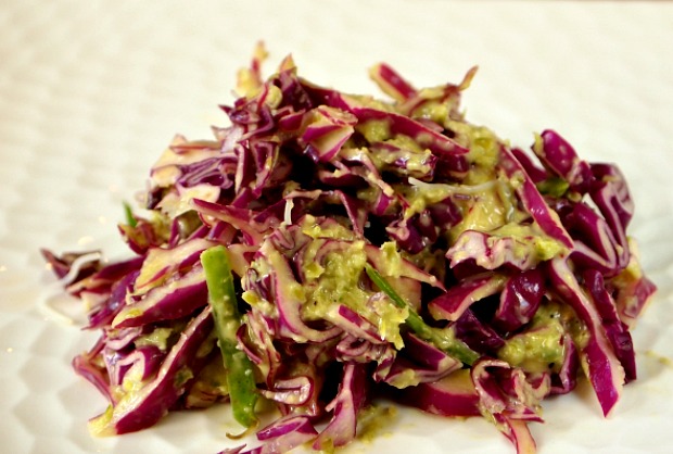 green garlic slaw