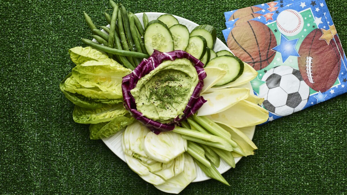 Green Goddess Dip and Crudites