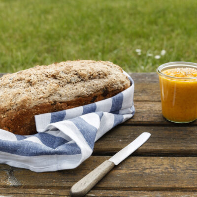 green olive and carrot spread
