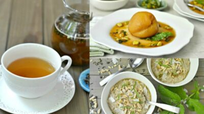 Green Tea Collage