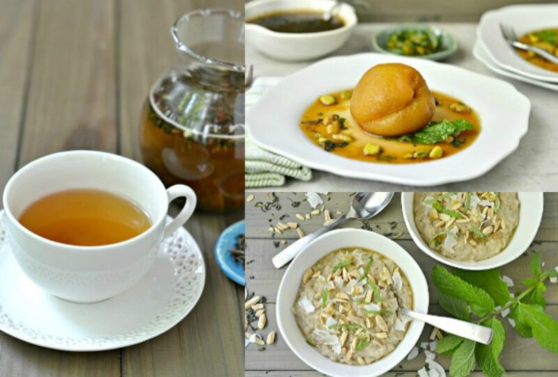 Green Tea Collage