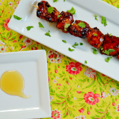 Grill Honey and Porter Glazed Chicken Kebabs