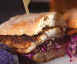Grilled Blackened Barramundi Sandwich