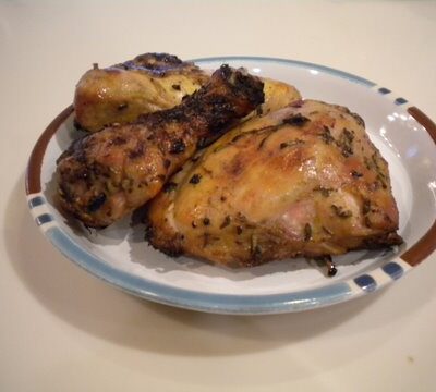 Grilled “Buttermilk” Chicken with Herbs