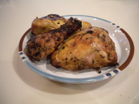 Grilled “Buttermilk” Chicken with Herbs