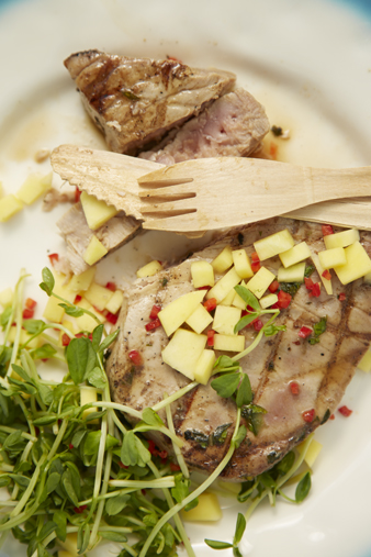 Grilled Caribbean Tuna Steaks
