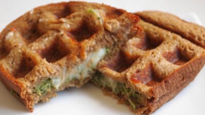 Grilled Cheese In a Waffle Maker