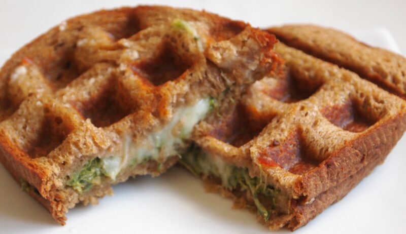 Grilled Cheese In a Waffle Maker