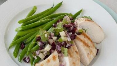 Grilled Chicken and Cranberry Salsa