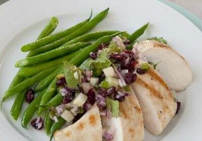 Grilled Chicken and Cranberry Salsa