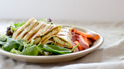 Grilled Chicken and Olive Panini