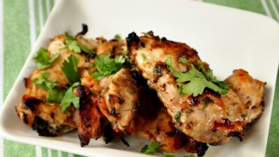 grilled cilantro chicken with lime