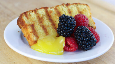 grilled coconut pound cake
