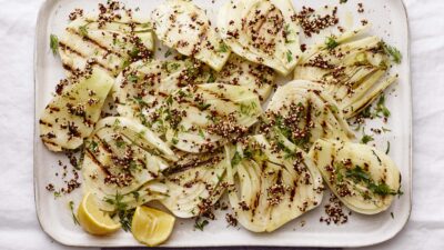 grilled fennel and quinoa