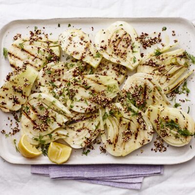 grilled fennel and quinoa