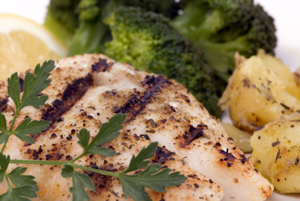 grilled lemon basil snapper fillets