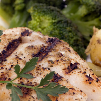 grilled lemon basil snapper fillets