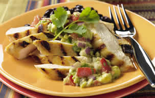 Grilled Lime Chicken with Avocado Salsa