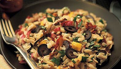 Grilled Orzo Salad