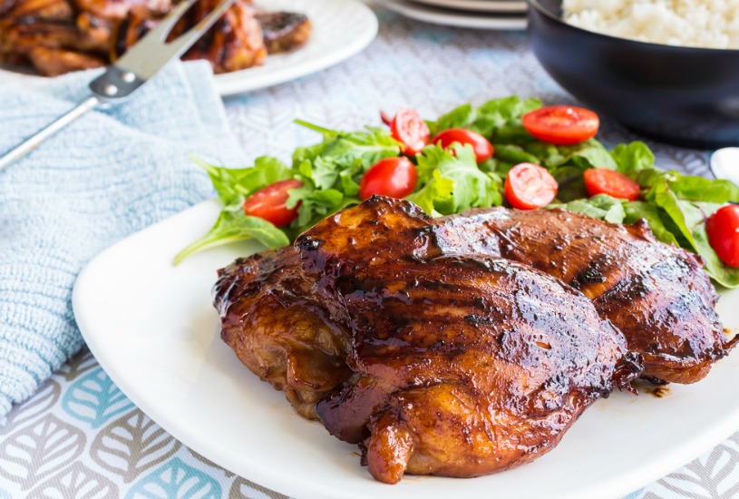 grilled pargiyot chicken thighs