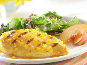 grilled peach chicken