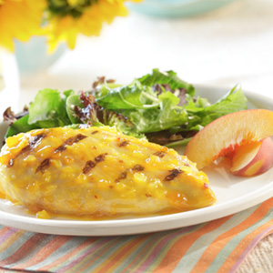 grilled peach chicken